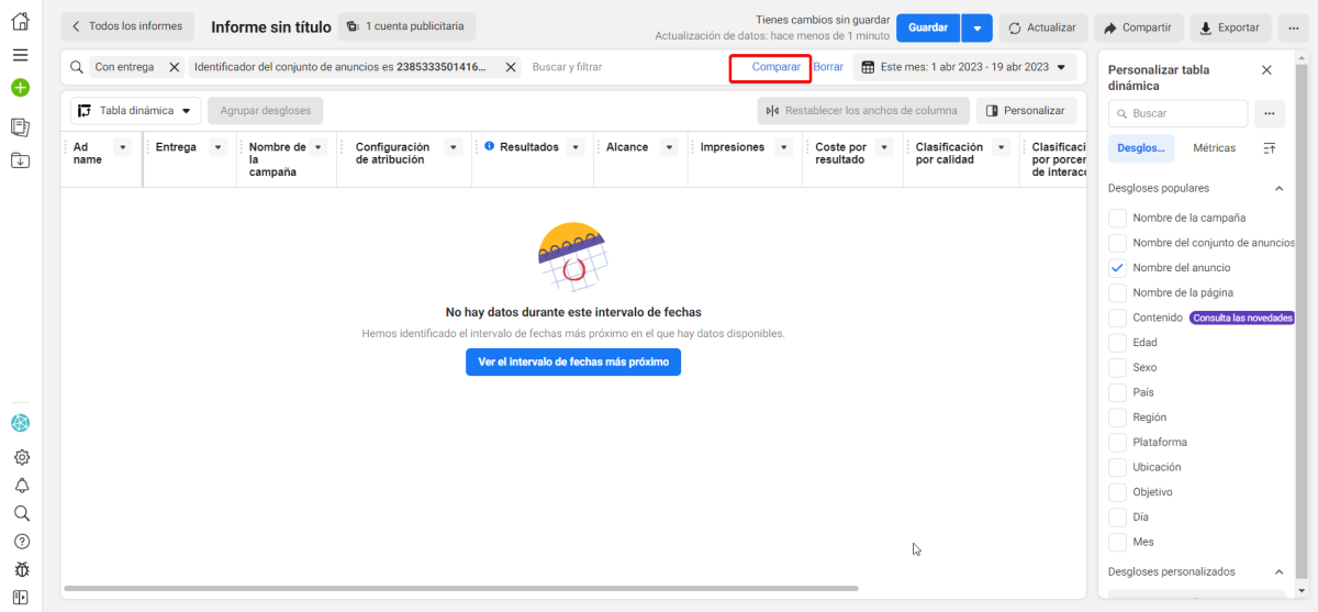 métricas de Facebook Ads